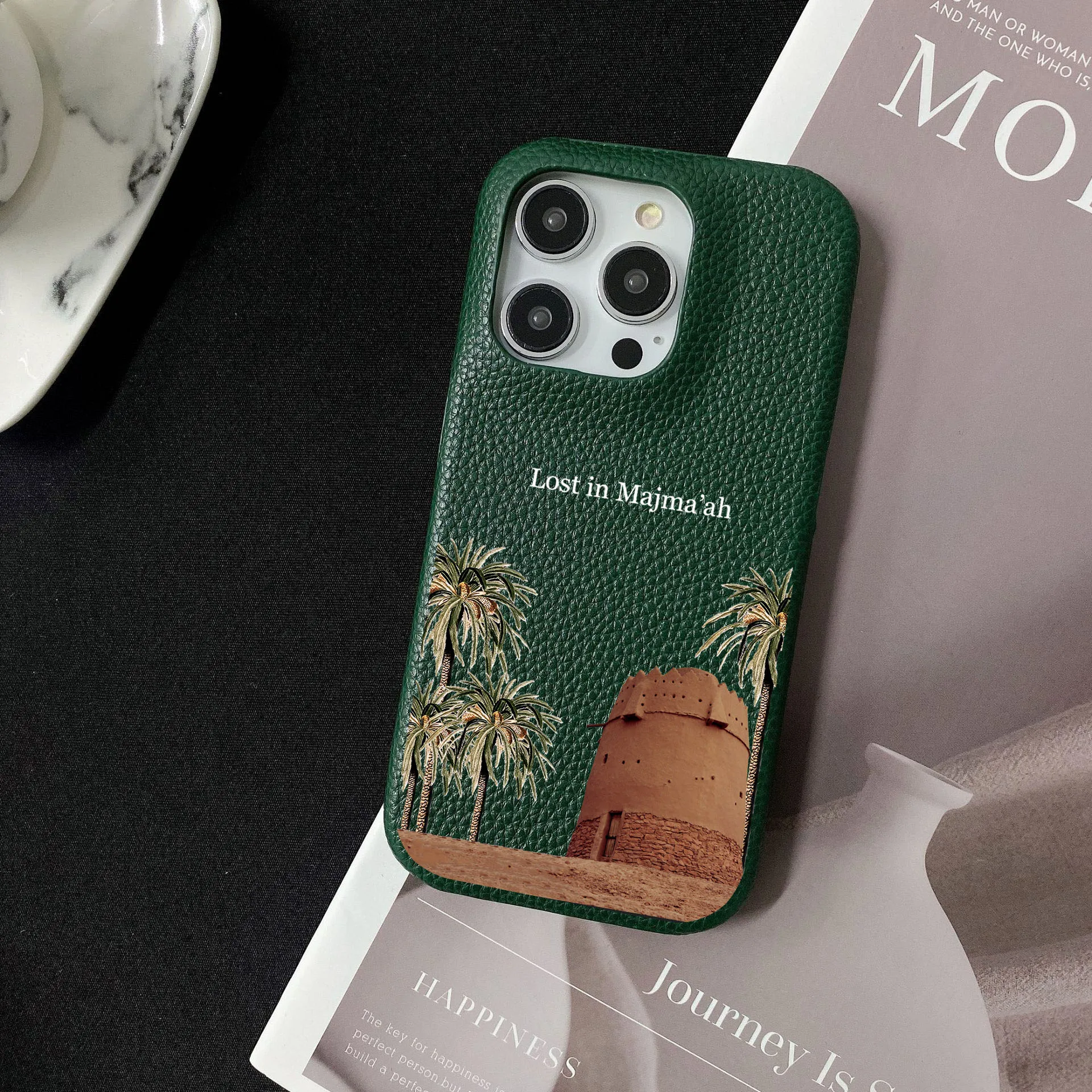 Personalised Customized Name Leather Case For iPhone 16 15 14 13 12 11 Pro Max Initials Letters kafr saya Cover 13 14 15 Pro Max