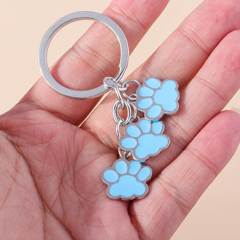 Aihua Niedlicher Schlüsselanhänger, Katze, Hund, Pfote, Schlüsselanhänger, Ketten für Damen und Herren, Handtasche, Zubehör, DIY, handgefertigter Schmuck, Geschenk – Detail 3
