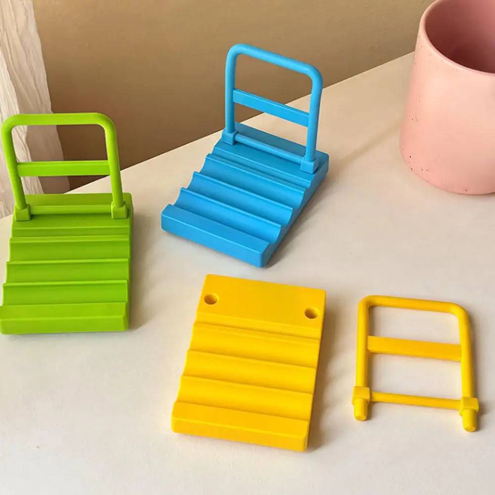 Detachable Simulation Hand-Pulled Wagon Mobile Phone Stand Lazy Desk Organizer Creative Car Parts Universal Holder