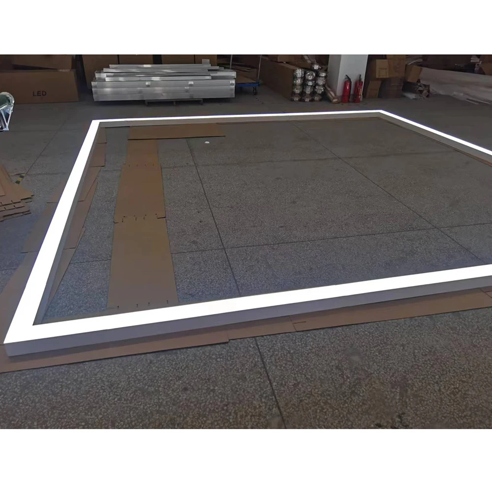 Aluminum Pool Table Lighting Fixtures Modern Led Rectangular Billiard Table Lamp with Dimmer