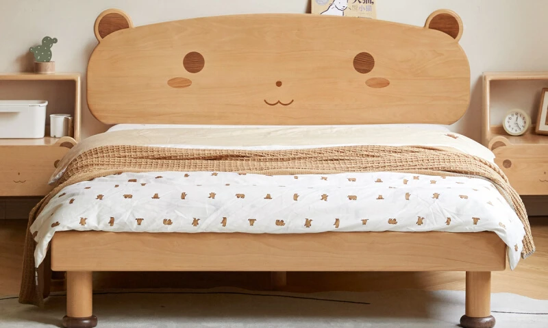 Modern minimalist children's bed for boys and girls