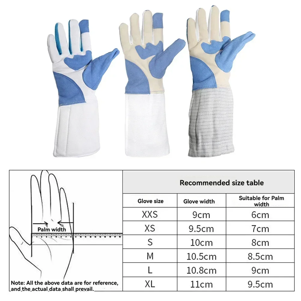 1pc Fencing Gloves Foil Non-Slip Gloves For Training Competition Adult Children XXS-XXL For Training Competition Foil Use