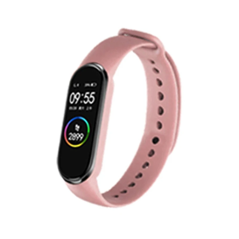 Fit for Mi Band 6 5 for Smart Watch Silicone Strap Drop-proof Sweatproof Wristba