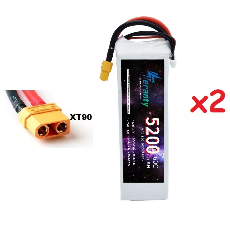 3S Lipo Batterij 11.1V 5200Mah 60c Voor Rc Auto Quadcopter Drone Vliegtuig Helikopter Met Xt60 Deans T Xt90 Ec5 11.1V Batterij