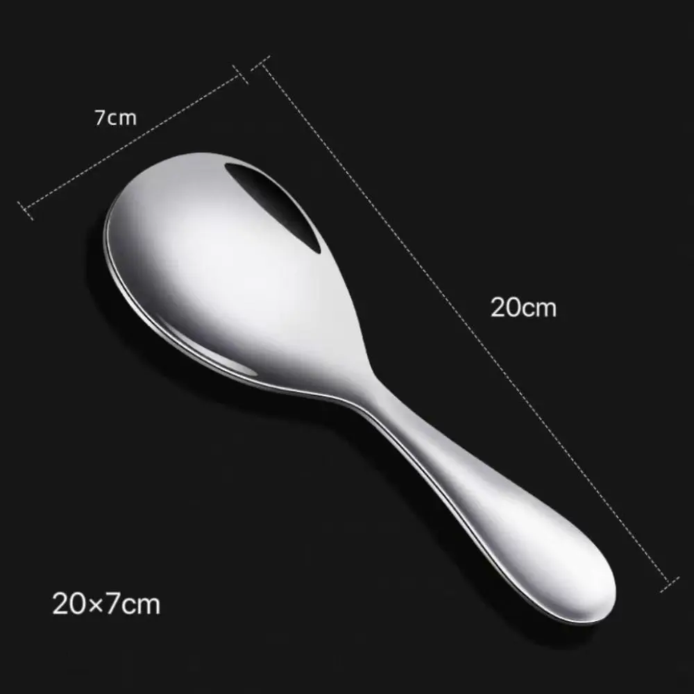 Easy to Clean Stainless Steel Non-stick Rice Spoon Household Thickened Rice Spoon Rice Shovel