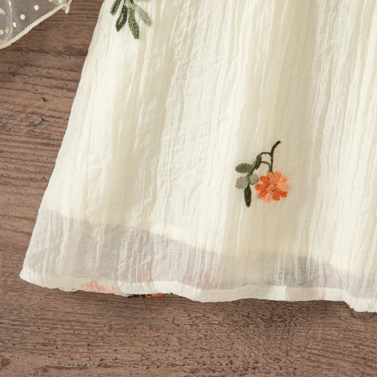 (0-4 Year Old Baby Girl Dress) Summer New Colorful Flower Embroidery Vacation Casual Style Children\'S Sleeveless Clothes