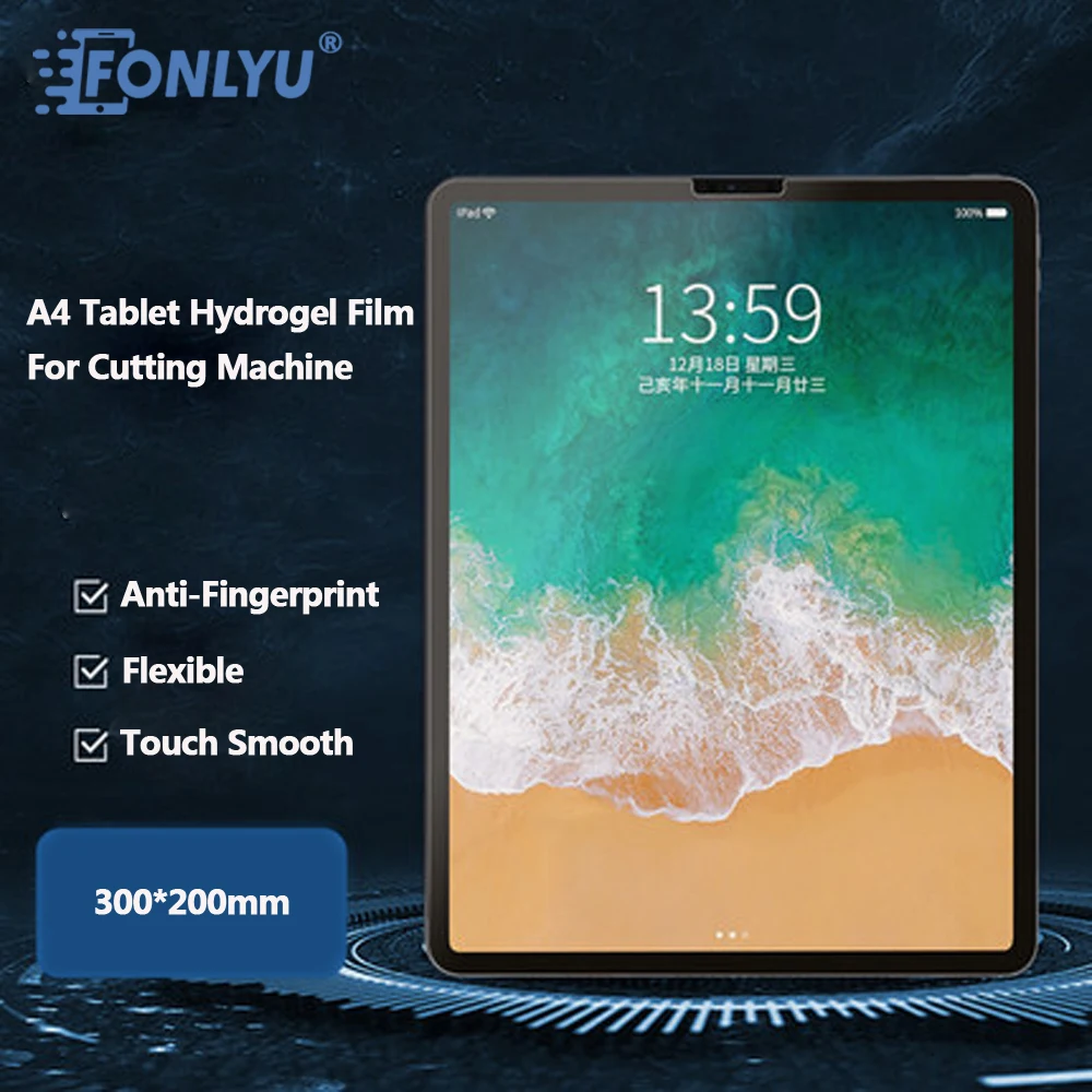 FONLYU A4 HD/Matte/Blue Tablet Ipad Hydrogel Film Phone Laptop Screen Protector For Hydrolic Movie Cutting Machine DIY Plotter