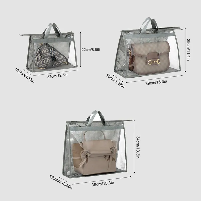 Travel Storage Bag Dustproof Bag Wardrobe Hanging Storage Bag Large Capacity Pvc Waterproof Leather Bag Transparent Dust Bag Sto