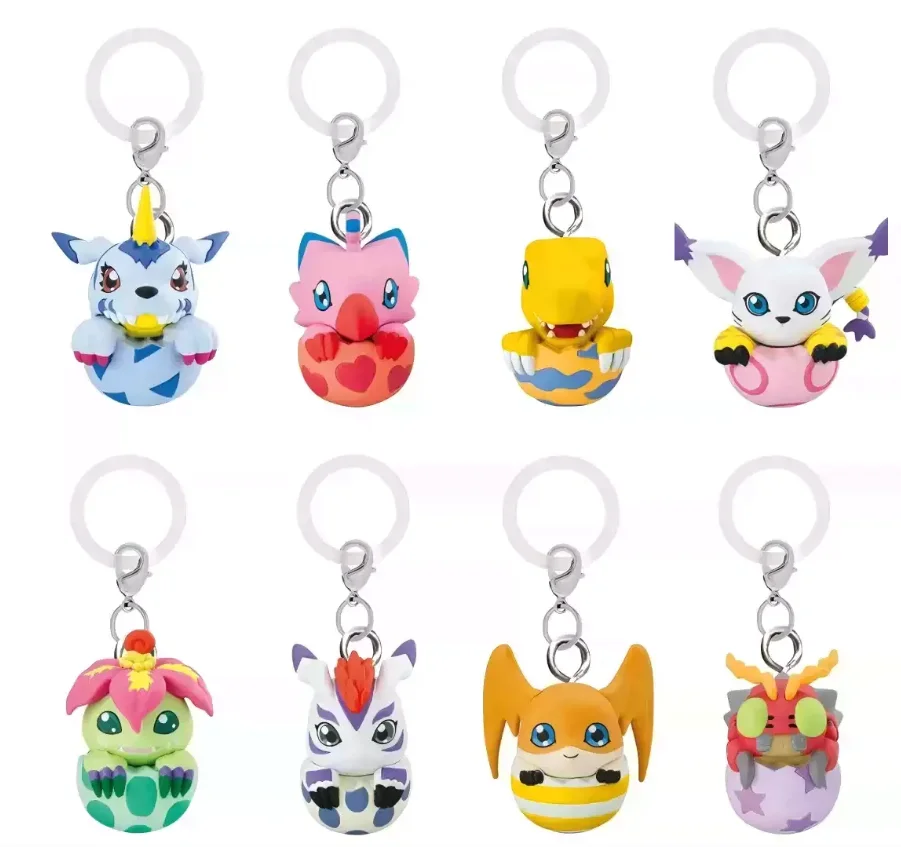 BANDAI Digimon Adventure Gashapon Figuur Anime Sleutelhanger Mini Anpanman Action Figure Model Sleutelhanger Kawaii Capsule Speelgoed Pop Gift