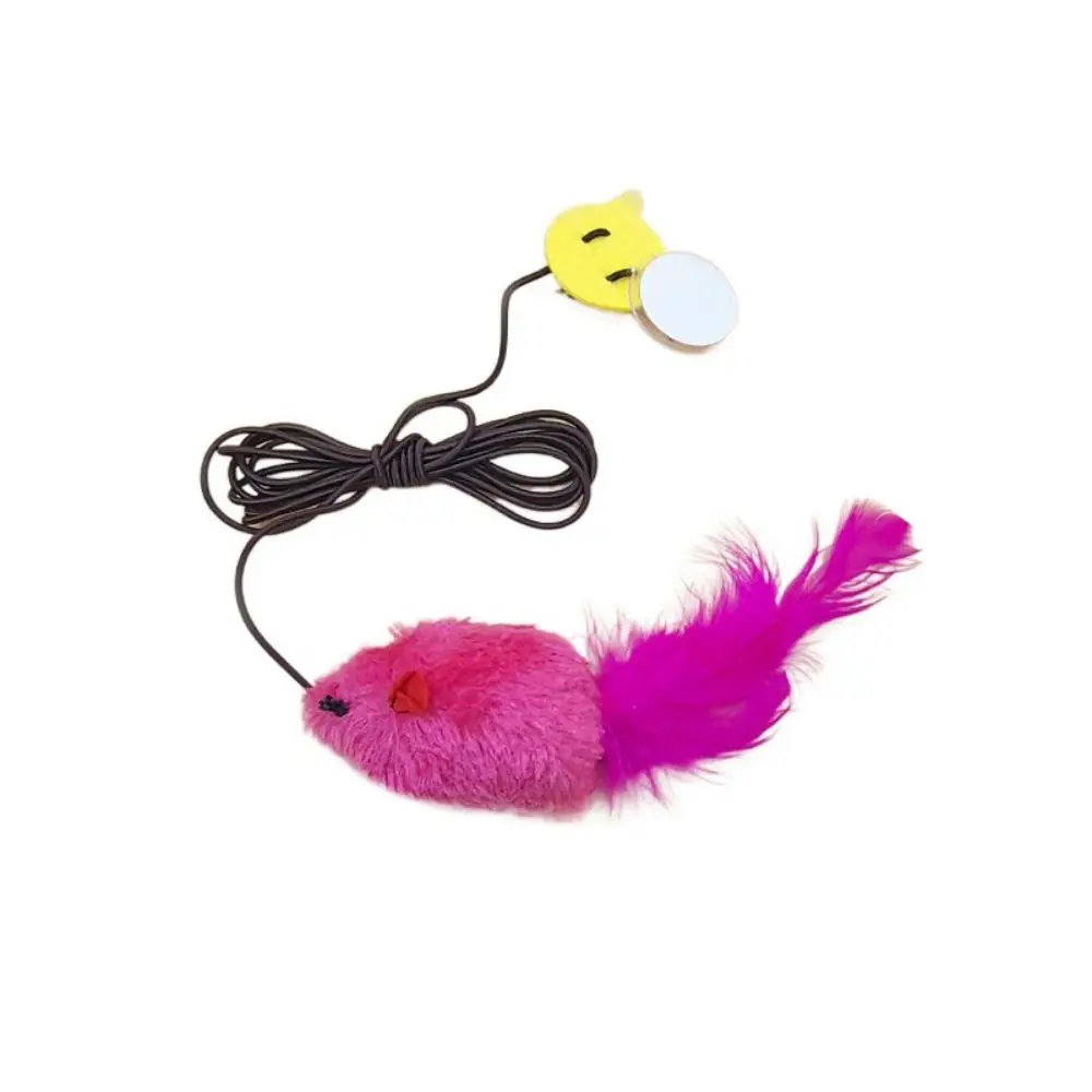 

/Feather Hanging Mouse Cat with Sticky Hook Sounding Hanging Soundmaking Mouse Interactive Mouse Bouncing Mouse Cat
