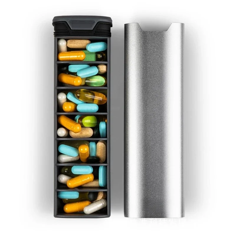 

Seven days a week portable dispenser for the elderly medicine medicine portable storage dispenser