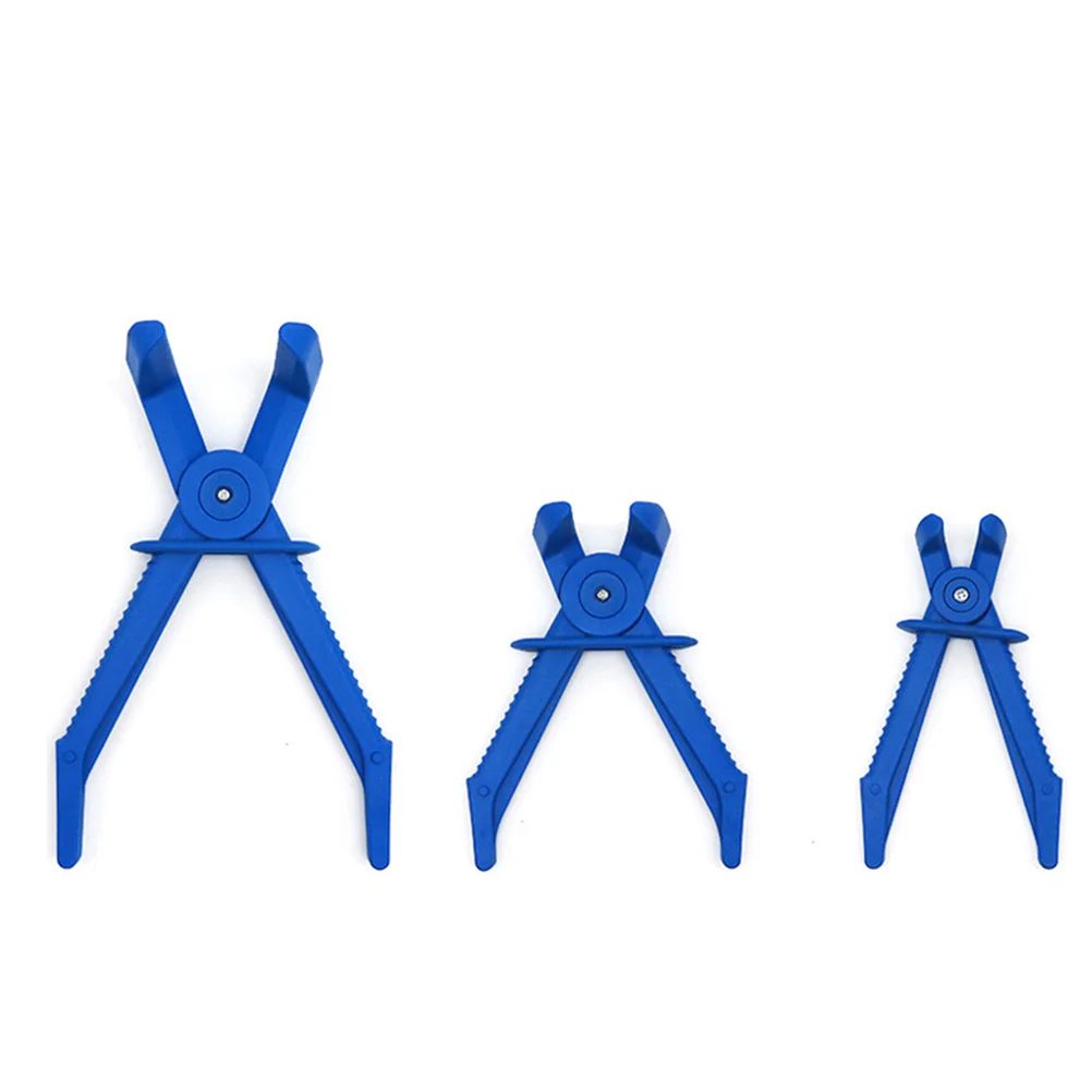 Pinze di intercettazione per tubi per auto da 3 pezzi Strumento di serraggio professionale blu per linee dei freni del carburante Riparazione del tubo del radiatore leggero