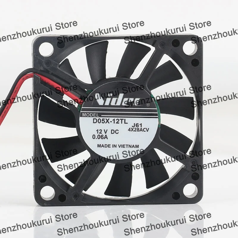 

Original Nidec 2-wire 5V 24V 48V DC12V 0.06A AC EC 5015 50X50X15MM 5CM silent CPU power supply inverter D05X-12TLJ61 cooling fan