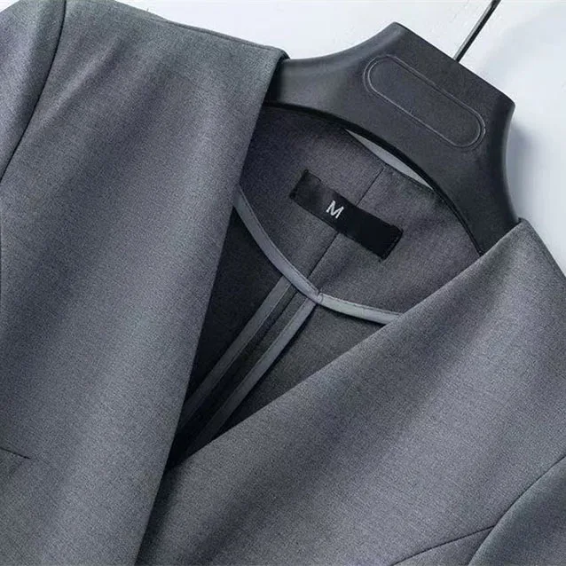 High end summer short sleeved professional casual temperament suit jacket coat slim jewelry store hotel front desk work clothes
