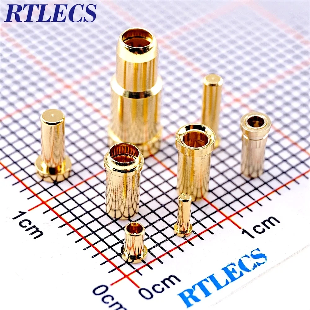 Presa caricata con Clip a contatto con presa a Pin da 5 pezzi per spina di accoppiamento diametro maschio 0.5 1.0 1.5 2.0 MM saldatura PCB