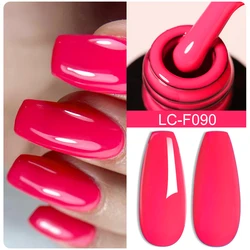 LILYCUTE Neon Colors Gel Nail Polish Fluorescent Summer High Saturation Nail Art  Base Top Coat Manicure Varnish