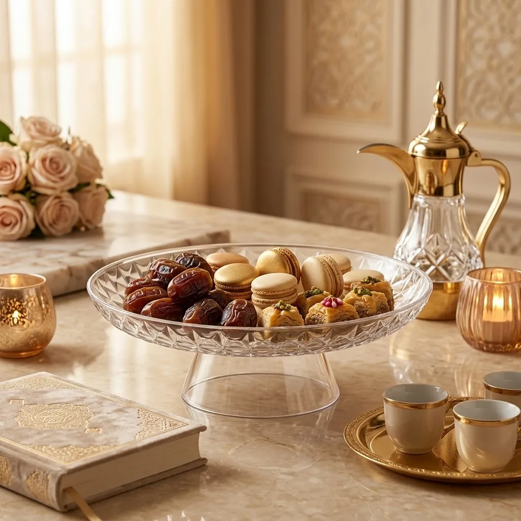 Clear Plastic Cake Stand Detachable Dessert Table Display Set Reusable Serving Plates Sweet Table Fruit Dish Cupcake Tray