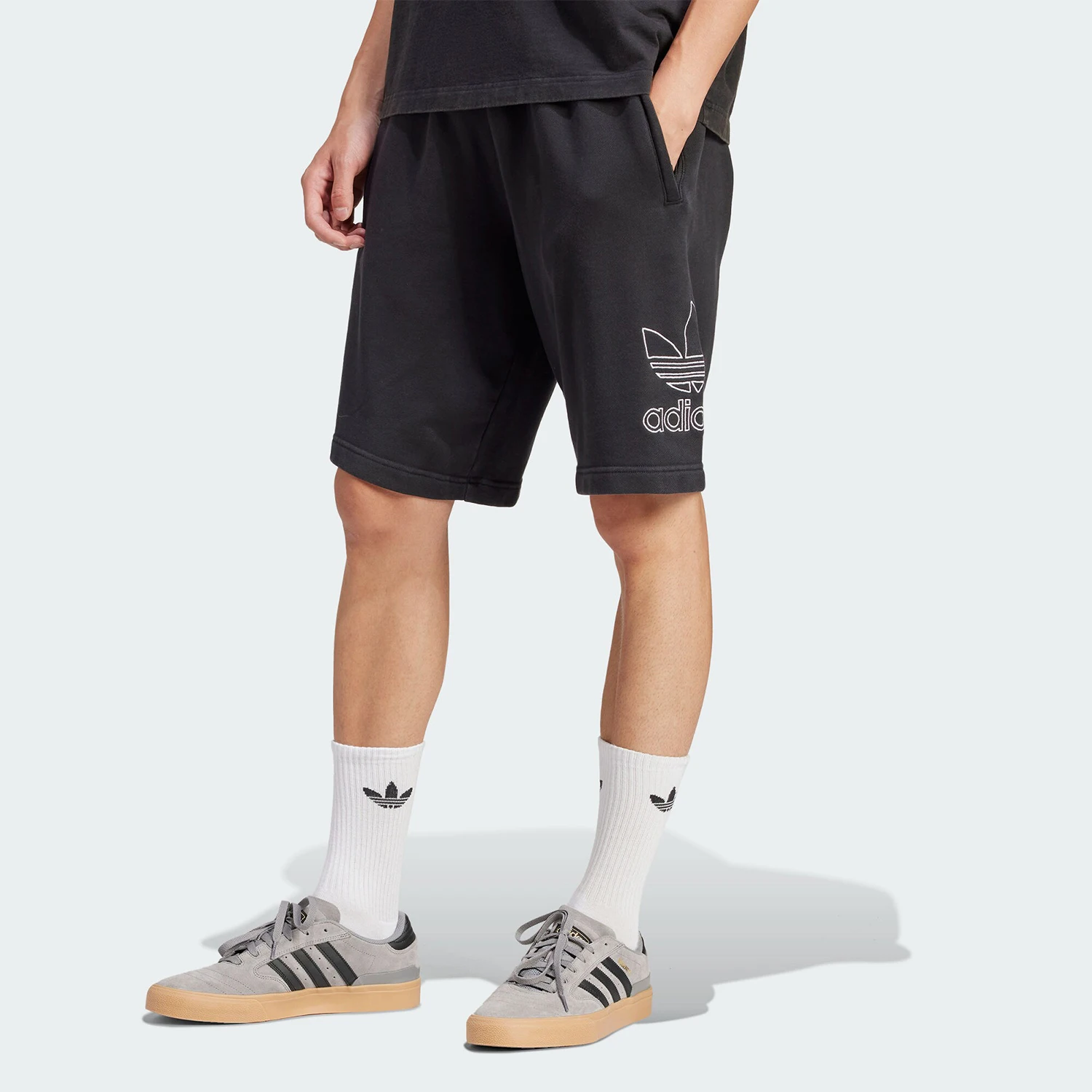 

Оригинальные летние мужские простые повседневные шорты Adidas Three Stripes IU2370