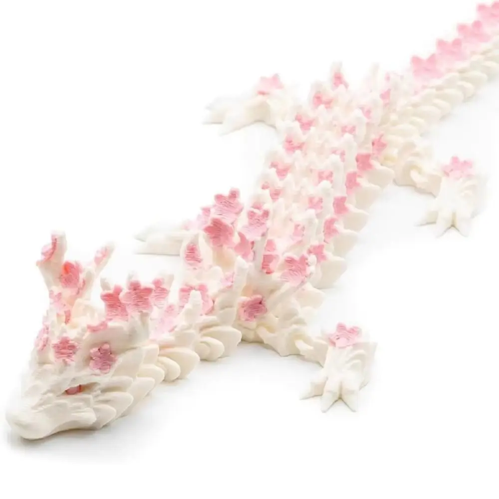 Olho simulado 3D impresso dragão laser giratório 3D impresso Diceratops dragão articulos poseíveis dragão Sakura