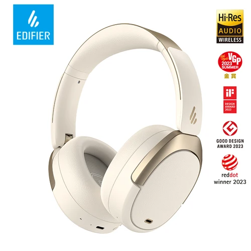 Edifier-auriculares inalámbricos WH950NB con Bluetooth 5,3, dispositivo de Audio Dual, con cancelación activa de ruido, de alta resolución