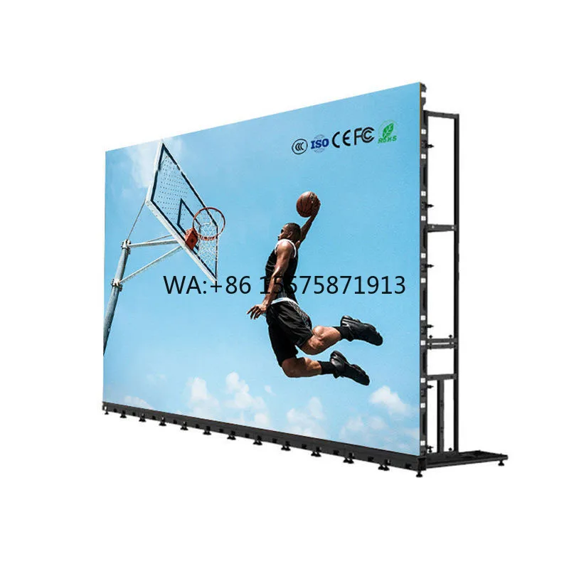 Outdoor Led Screen P2.5 P1.86 P1.53 Tri- Folded LED Poster Display Screen  1920mm GOB Advertising Machine for Aactivity