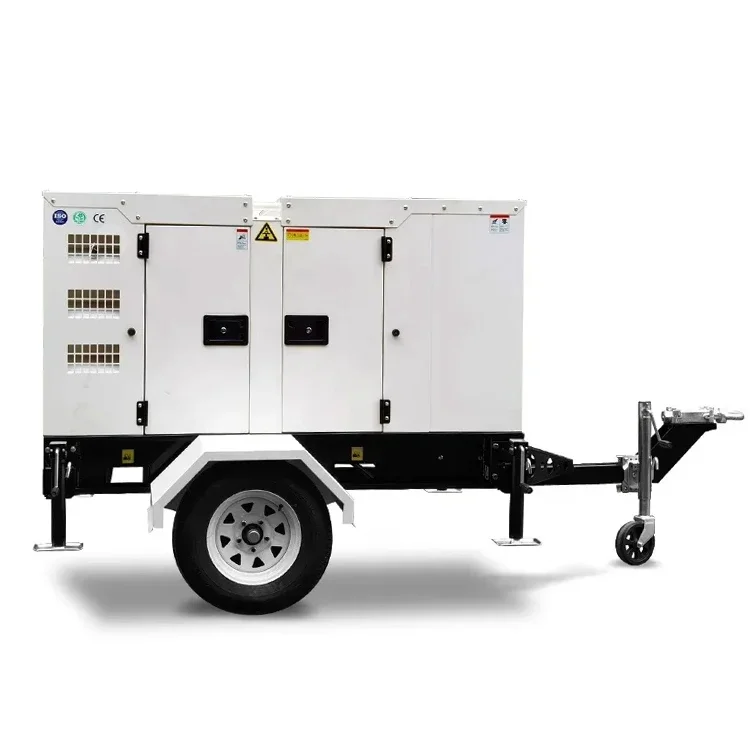 Silent portable 100kw 120kw diesel generator trailer diesel generator with Cummins engine generator diesel price