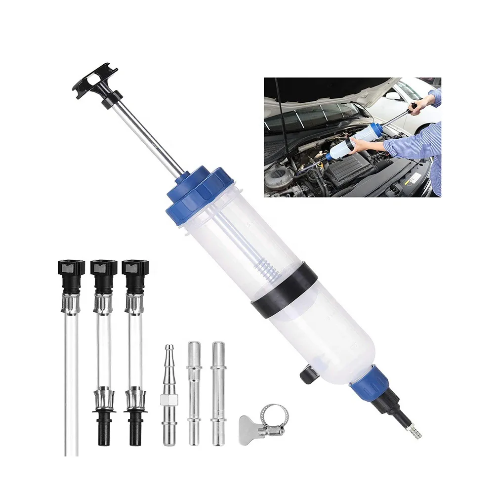 Car Oil Fluid Extractor Fluid Syringe Pump Siphon Pump Brake Fluid Auto Manual Suction Vacuum Fuel Transfer Hand Pump Dispenser