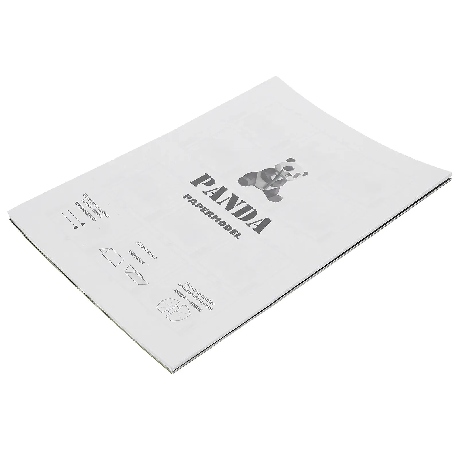 

1Pcs Panda Bamboo 3D Paper DIY Hand Molded Decoration Geometric Origami Ornament for Festivals Parties Photo Panda Paper Model