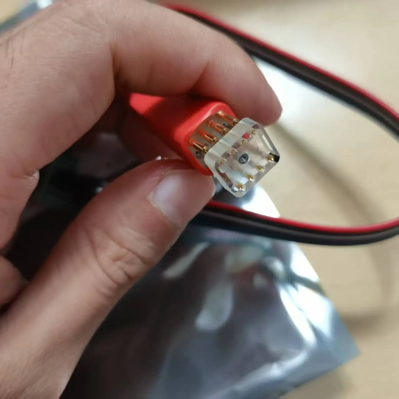 DIP8 chip probe wire air conditioner E-side burning and writing top pin reading and writing spring pin 8-pin 2.