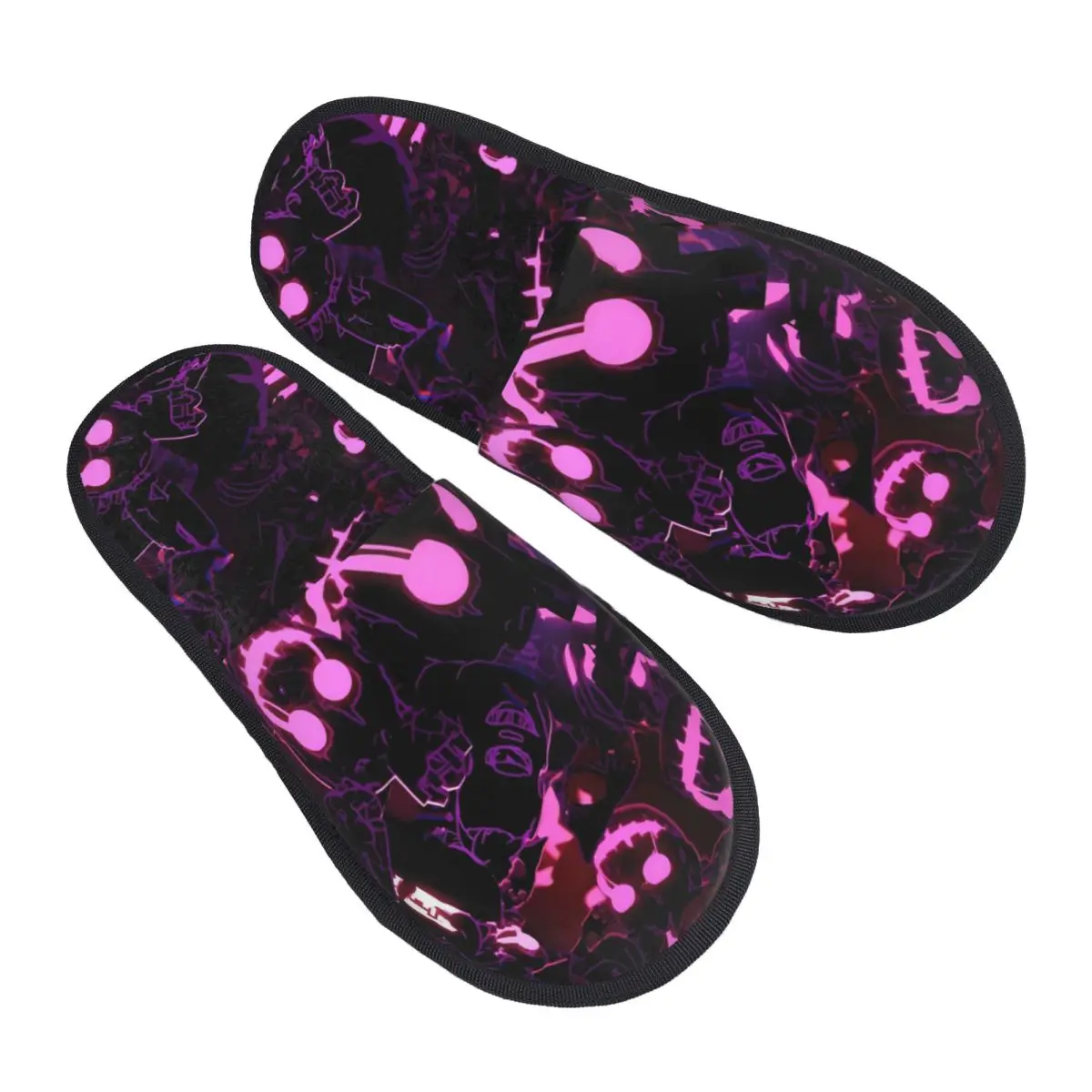 Pantuflas Personalizadas con Diseño de FNAF para Baño, Pantuflas Mecánicas para Mujer, Pantuflas de Casa de Muñecas