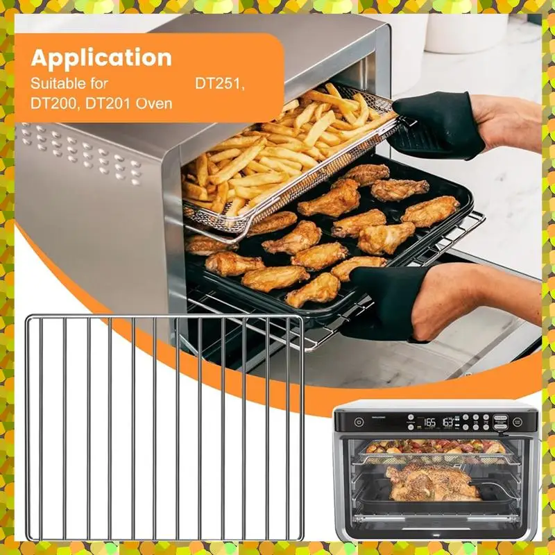 سلة مقلاة هوائية للفرن مع خيار قلي هوائي نينجا رف مقلاة هوائية رف مقلاة هوائية للفرن