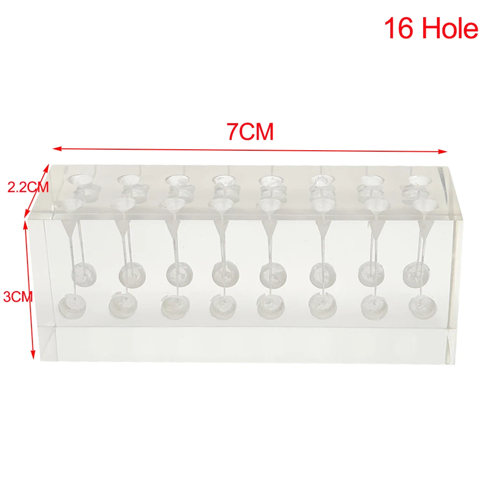 

3Pcs 16 Hole Dental Education Teaching Teeth Model Endodontics Root Canal Blocks Resin RCT Practice Pulp Dentistry Endo Training