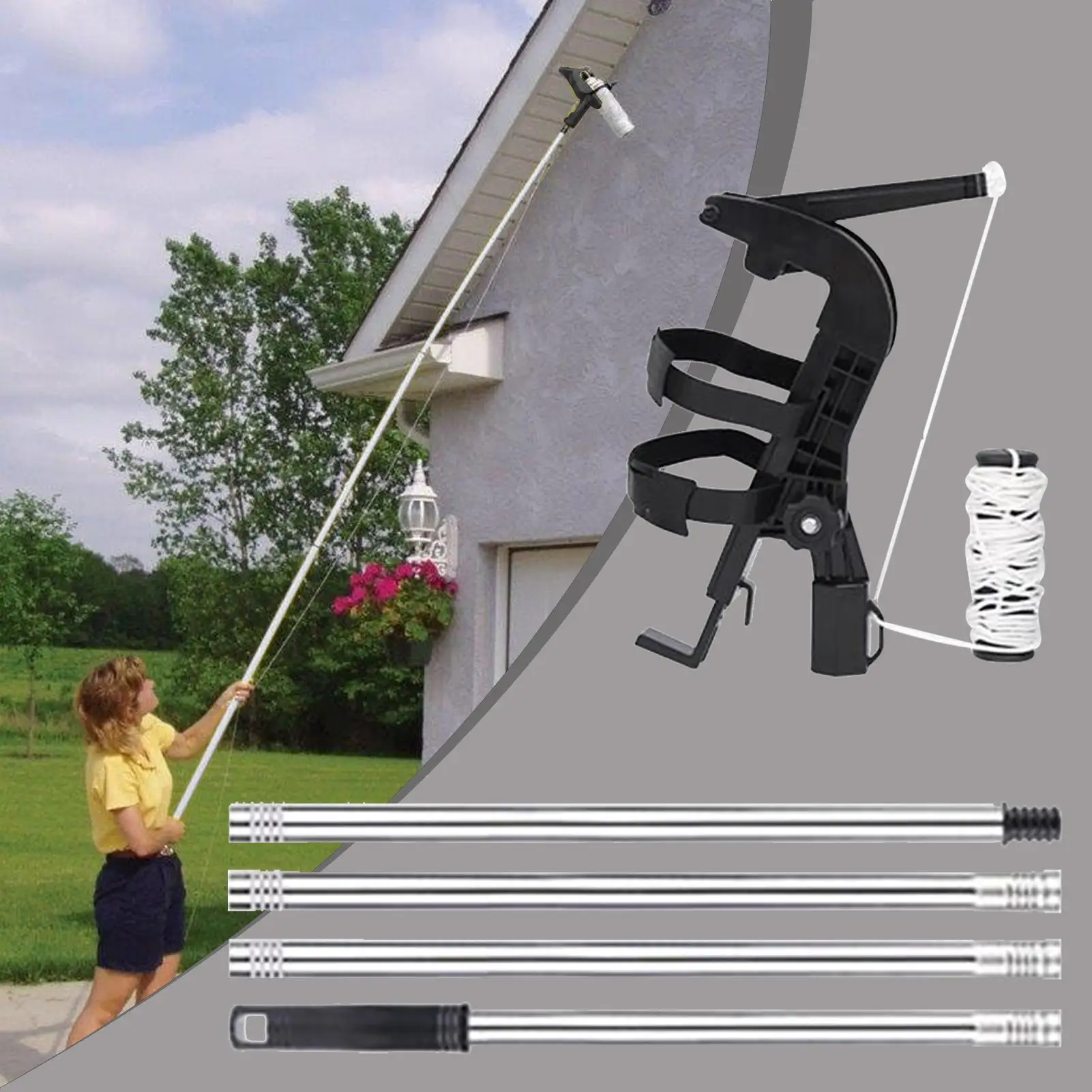 Spray Kann Verlängerung Pole Adapter Long Range Einstellbare Adapter Sprayer Zubehör Wasp Spray Verlängerung Pole Für Bee Paint Tree