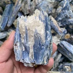 1pc Natural Mineral Kyanite Crystal Specimen Stone Raw Gemstone Chip For Reiki Healing Blue Calcite Collect Jewelry