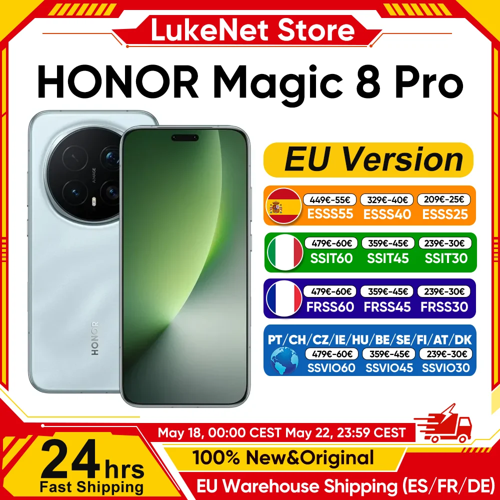 HONOR Magic 8 Pro 5G Versión EU Smartphone Snapdragon 8 Elite Gen 5 200MP AIMAGE 6270mAh 100W 6.71'' OLED NFC eSIM Honor