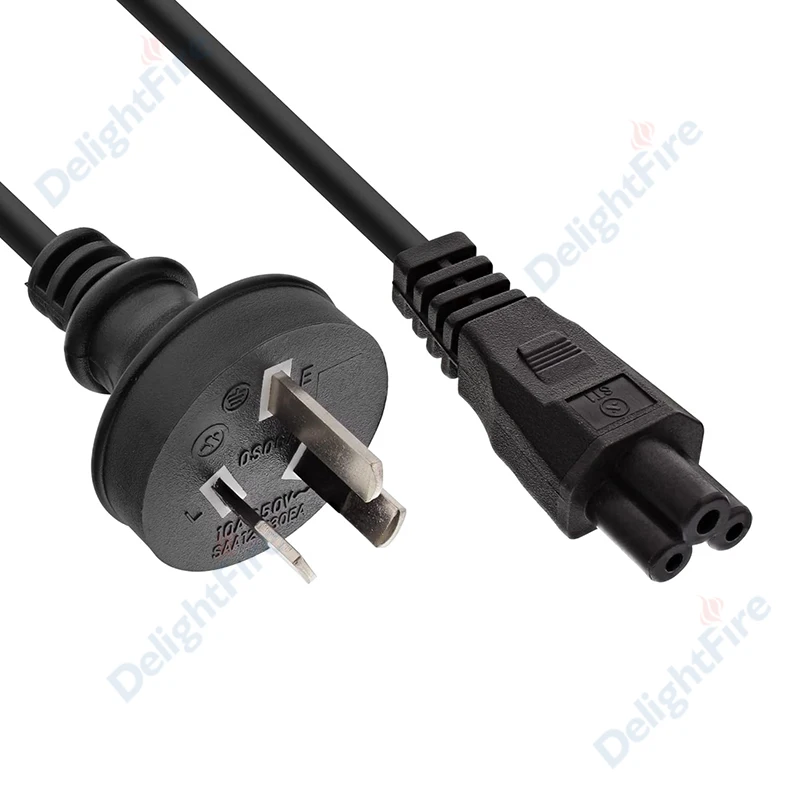 EU Plug AC Power Supply Cable 1.2m IEC C5 Plug USA UK AU Power Cord For PC Computer HP Dell Asus Notebook Laptop Printer LG TV