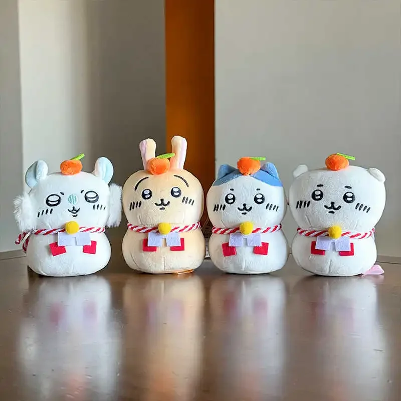 Post Office Limited Chikawa กระจก Mochi ตุ๊กตา Plush Momo จี้น่ารัก Hachiware Usagi Anime Kawaii ของเล่นตกแต่งพวงกุญแจของขวัญ