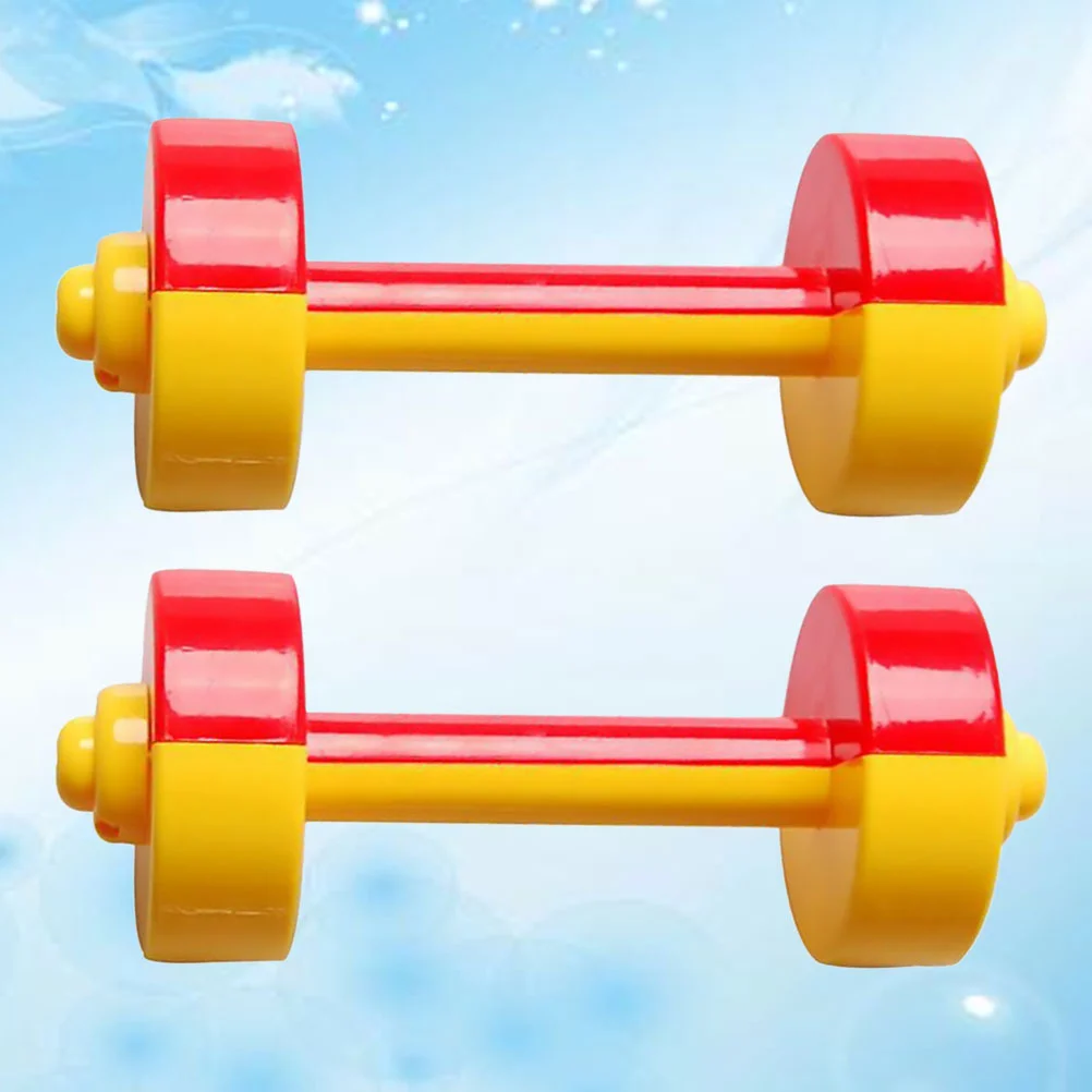 Fitness Barbell chico regalos fingir niños suministros brazo músculo mancuerna para juguetes bebés