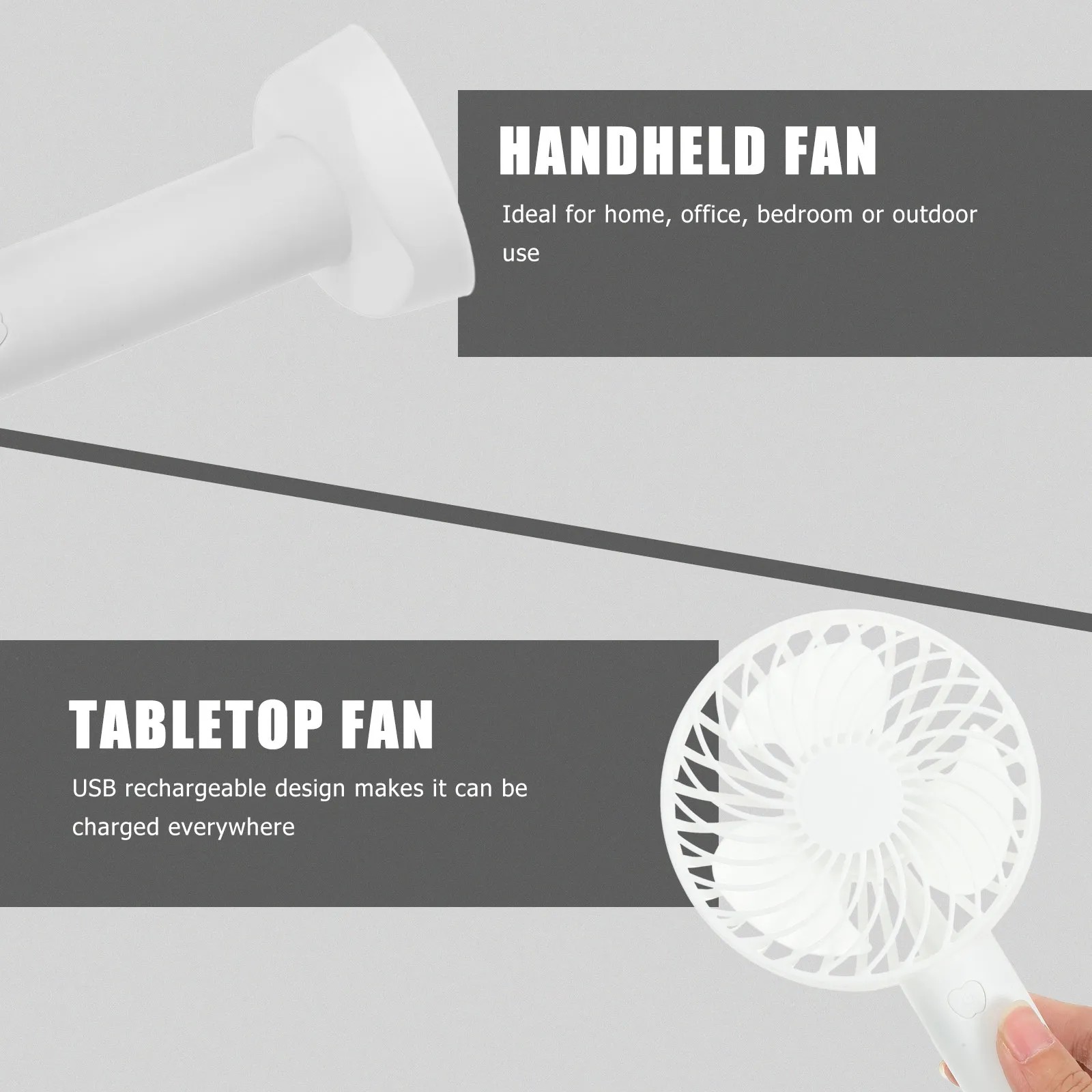 

Handheld Fan USB Rechargeable Small Summer Fan User Friendly Mini Size Fits Handbag Ideal Desktop Tabletop Portable Cooling