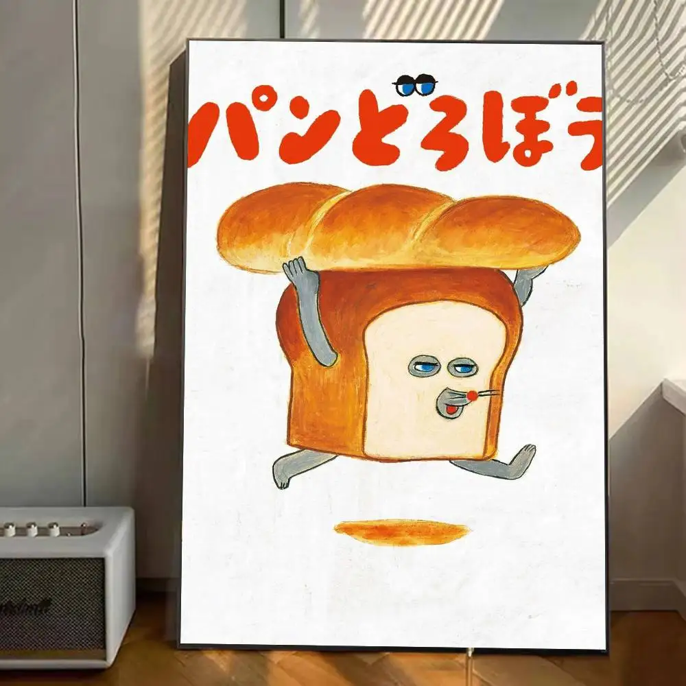 كتاب لطيف B-Bread T-Thief ملصق معرض يطبع ذاتية اللصق ديكور المنزل الديكور صور مطبوعة للحوائط غرفة المعيشة ملصق