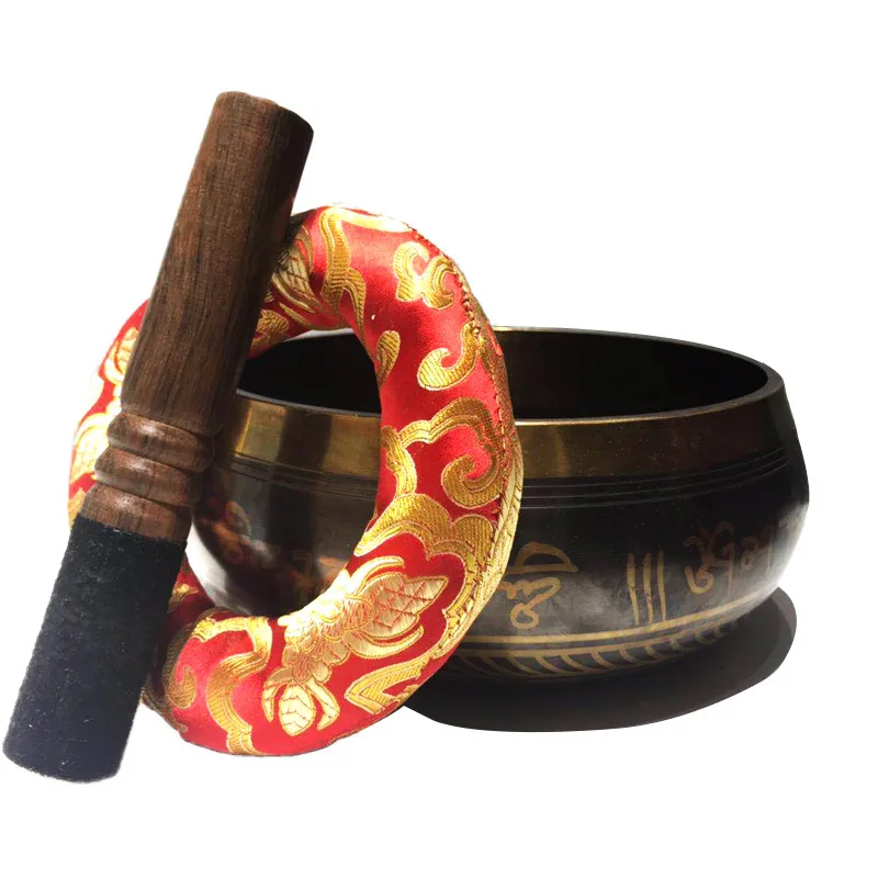 Nepal Singing Bowl 20cm Large Tibetan Singing Bowl Meditation Handmade Brass Buddha Singing Bowls Yoga Meditation Sound Healing