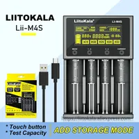 Liitokala Lii-M4S Lii-500 Lii-PD4 Lii-500S LCD 3.7V 18650 18350 18500 21700 20700 14500 26650 AA NiMH Lithium-Battery Charger