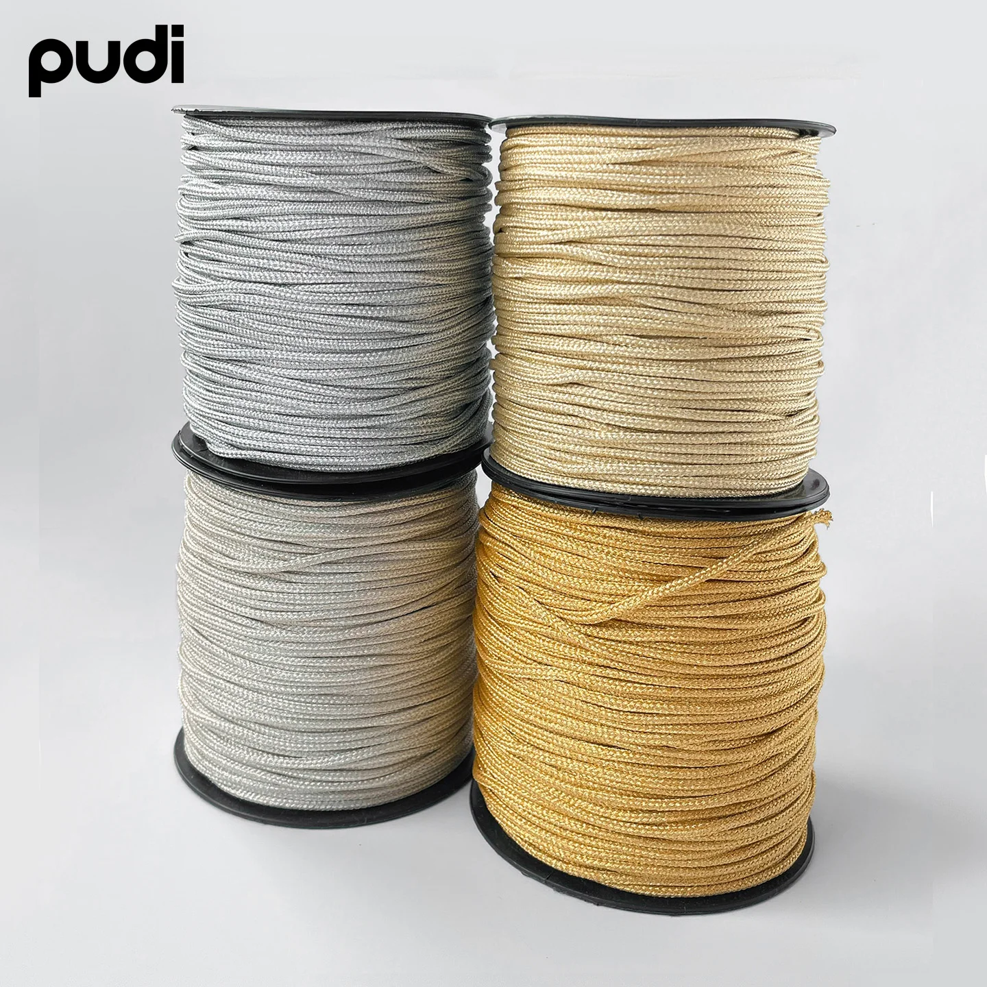 

100 м китайский узел полый Ruyi с веревкой Золотая проволочная веревка ювелирные изделия DIY кулон веревка серебро золото светло-золотая лямка