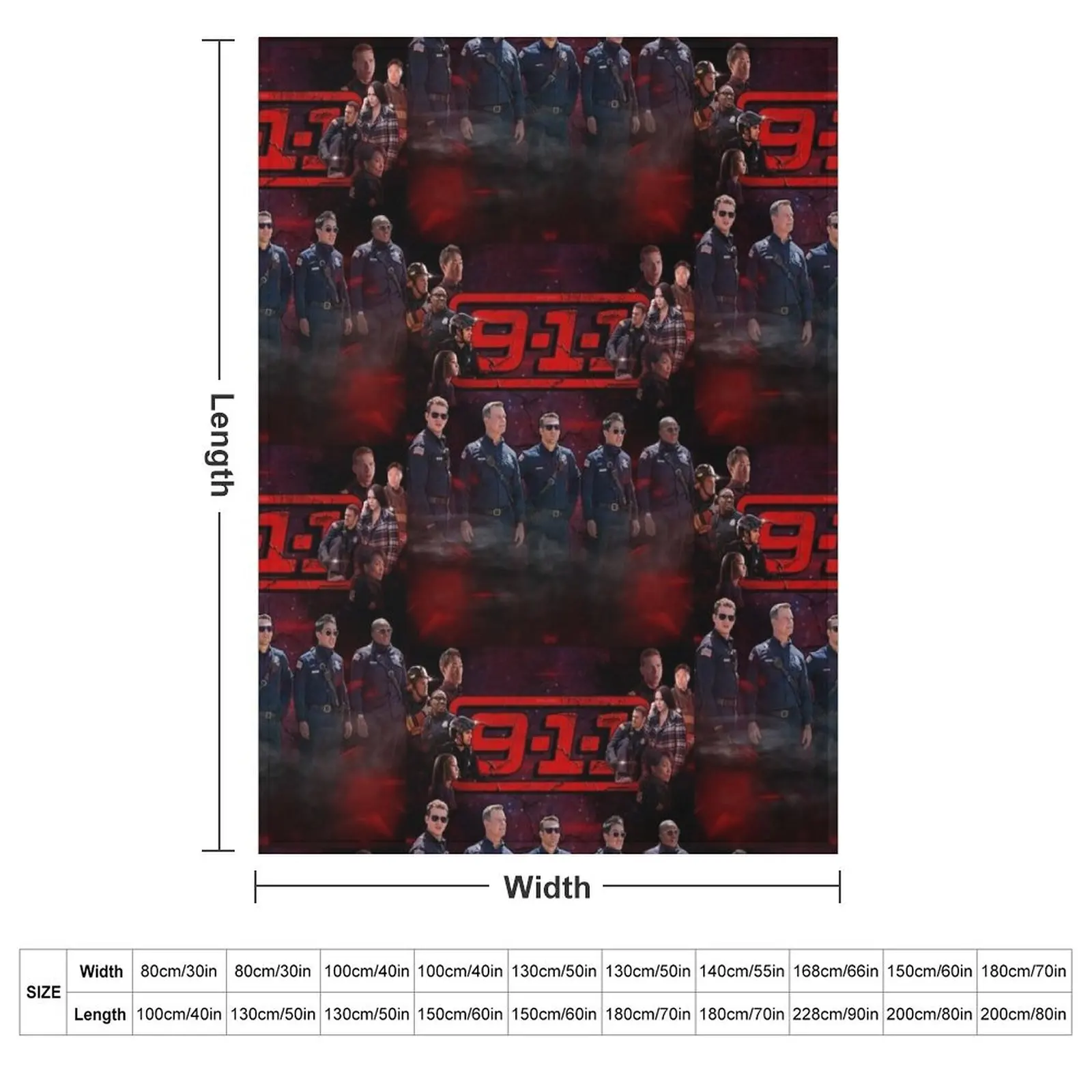 9-1-1 : Cast (Purple Red Haze) Throw Blanket Loose Thins Sofa Throw Decorative Sofas Sofa Thermal Blankets