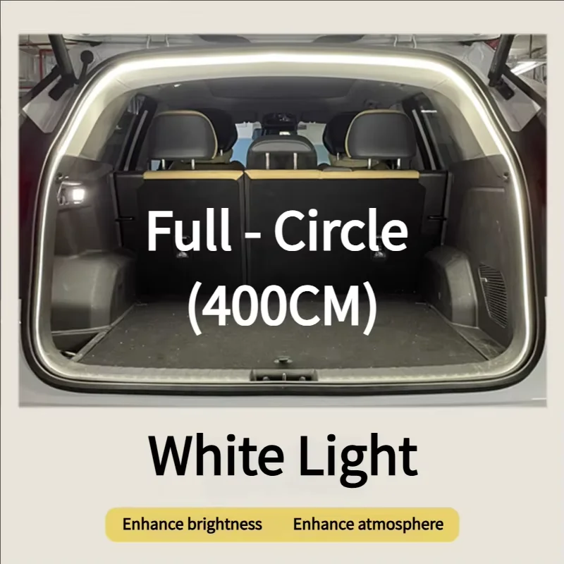 2m/4m Car Trunk Light Strip Flexible PVC Soft Led Light Strip Hidden Trunk Automatic Induction Lamp Universal for Suv/Mpv