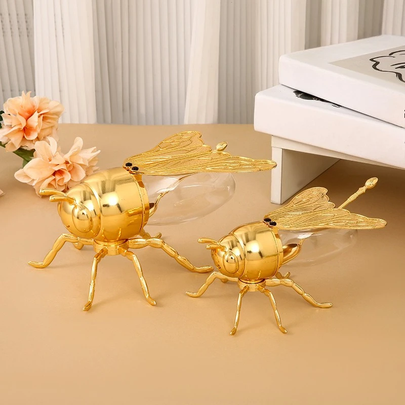 Anti-moisture Seasoning Storage Canister Bee Outline Sealed Vessel Large Small with Spoon Lid Home Sugar Spice Holding Jar
