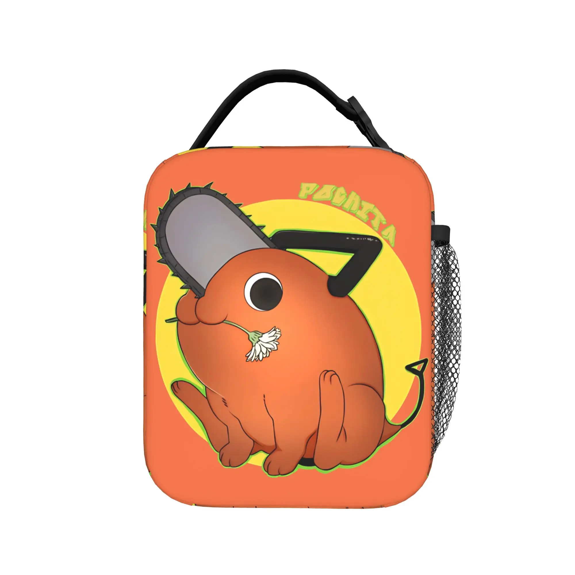

Doodle Yellow Demon Chainsaw Man Lunch Bag Funny Lunch Box For Child Picnic Convenient Cooler Bag Designer Thermal Lunch Bags