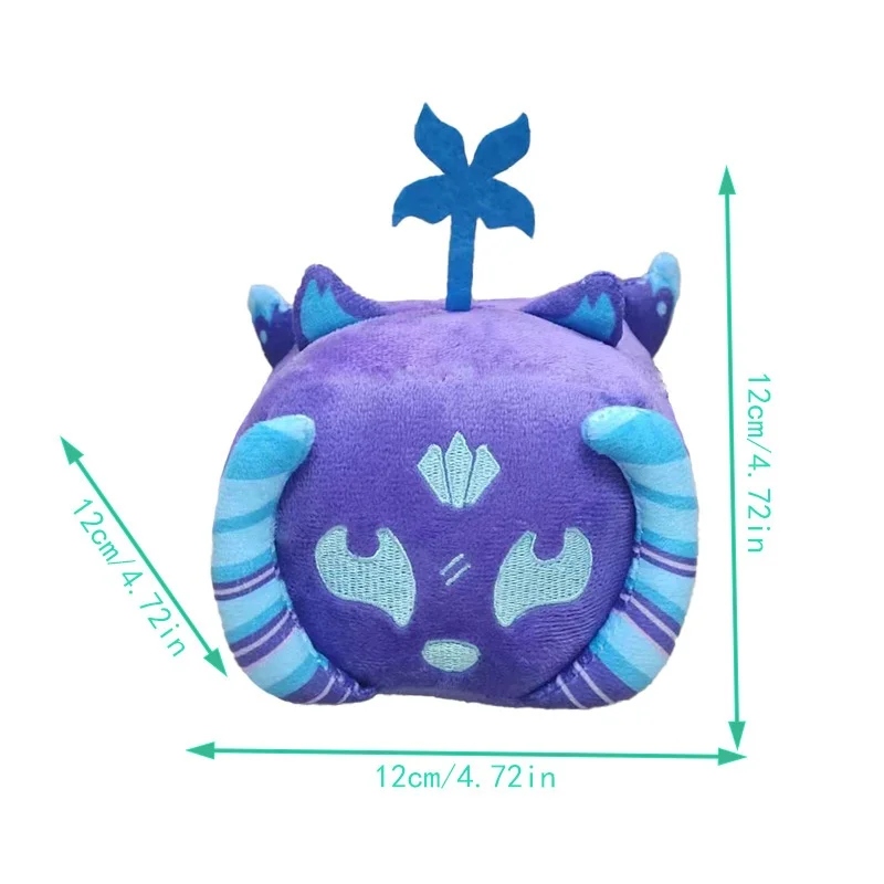 10cm Hot Blox Fruits Anime Game Plush Toy Fruit Leopard Pattern Box Stuffed Dolls Fruits boxeing Children's Toys Birthday Gift