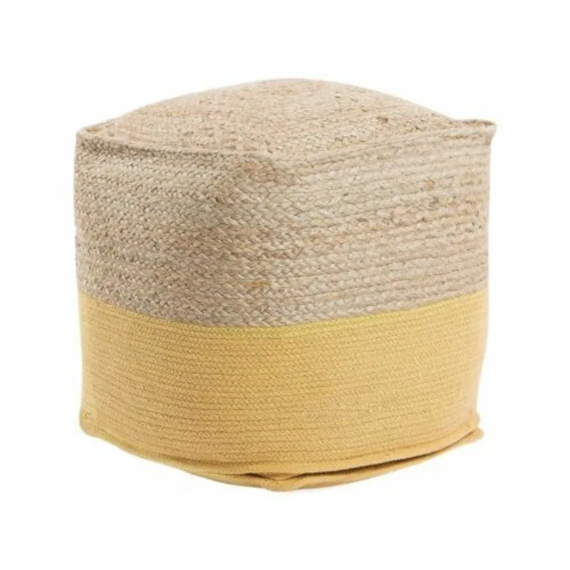 

Pouf Cover Natural Jute Home Décor Braided Living Room Ottoman Foot Stool Cover