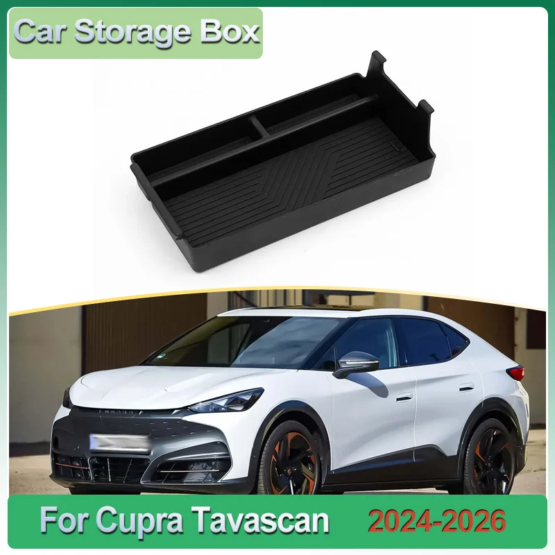 

Ящик для хранения в подлокотнике для Cupra Tavascan Volkswagen VW ID.UNYX 2024 2025 2026, центральное управление, аксессуары для салона автомобиля
